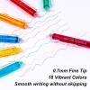 Erasable Gel Pens, 12 Colors Retractable Fine Point Erasable Pens Clicker, Assorted Color Inks, Make Mistakes Disappear for Drawing Writing Planner and Crossword Puzzles(22 colors)