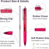 Erasable Gel Pens, 12 Colors Retractable Fine Point Erasable Pens Clicker, Assorted Color Inks, Make Mistakes Disappear for Drawing Writing Planner and Crossword Puzzles(22 colors)