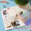 Shuttle Art Gel Ink Ball Point Pens, 15 Colors Japanese Style Pens, 0.38mm Extra-Fine Ballpoint Pens for Home, School and Office(15 Colors–0.5mm)