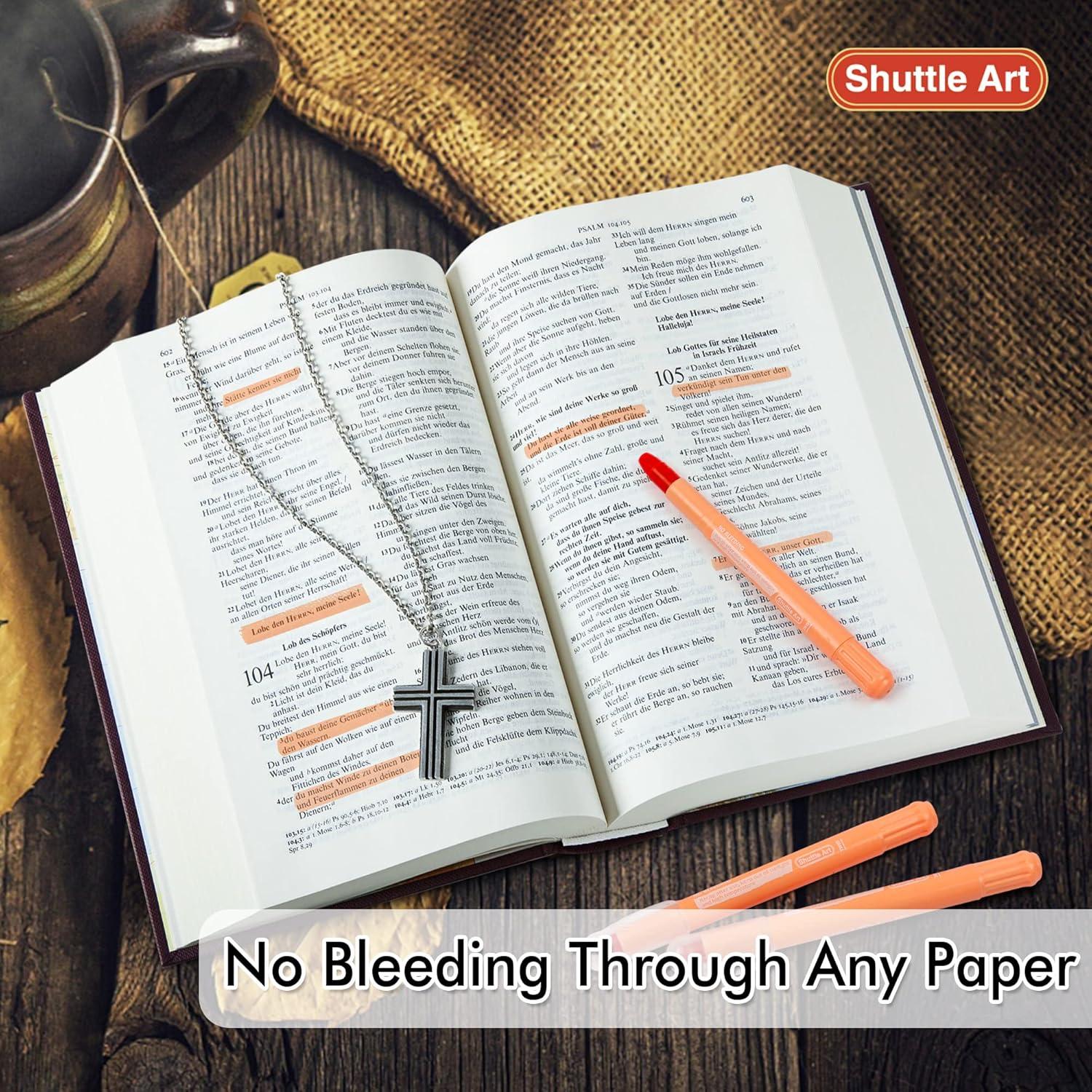 imageShuttle Art 16 Pack Gel Highlighters 8 Assorted Colors Highlighter Study Kit Great for Journaling Highlighting and StudyingOrange