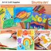Shuttle Art 102 PCS Back to School Supplies Kit, School Supply Box for Grades K-5, School Supplies for Kids and Students, Including Pencils, Pens, Markers, Erasers, Notebooks, Folders and More