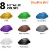 Shuttle Art 8 Colors Metallic Acrylic Paint, 250ml/8.45oz Bottles Acrylic Paint Set, Rich Metallic Shade, Bulk Painting Supplies for Artists, Beginners and Kids Painting on Rocks Crafts Canvas Wood
