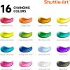 Shuttle Art Acrylic Paint Bundle, Set for 18 Colors Pouch (120ml/4oz) + 16 Colors Color Change Bottle (60ml/2oz)