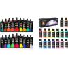 Shuttle Art Acrylic Paint Bundle, Set for 18 Colors Pouch (120ml/4oz) + 16 Colors Color Change Bottle (60ml/2oz)