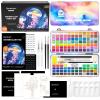 Shuttle Art Watercolor Paint Set, 128 Vibrant Colors with Metallic Shades, Travel Water Color Set with Watercolor Brushes, Palette, Watercolor Sketchbook and Coloring Sheets for Adults, Kids, Artists