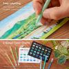 Shuttle Art Colored Pens, 24 Blue & Green Tone Colors Cute Journal Pens 0.6mm Fine Point Colored Gel Pens for Black Paper Adult Coloring Writing Drawing Journaling Note Taking School Office Home(24 Colors)
