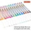 Shuttle Art School & Work Supplies Bundle, 15 Colors Japanese Style Pens + 9 Bright Colors Sticky Notes for Writing Journaling Taking Notes School Office Home