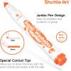 Shuttle Art Super Washable Markers, 30 Colors Broad Line Conical Tip Markers for Kids, Ultra Clean Coloring Book Marker Set, Home Classroom School Supplies for Toddlers Kids Adults Students Teachers
