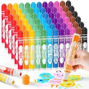 Shuttle Art 60 Pack Dot Markers, 12 Colors x 5 Sets Washable Bingo Daubers, Fun Art Supplies for Kids and Preschoolers, Non Toxic Water-Based