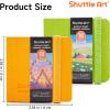 Shuttle Art Acrylic Paint Marker Journal – 30 Sheets 3.94×3.94 Watercolor Journal with 140LB (300 GSM) Watercolor Paper for Acrylic Markers & Watercolor(2.36×2.36 in)