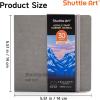 Shuttle Art Acrylic Paint Marker Journal – 30 Sheets 3.94×3.94 Watercolor Journal with 140LB (300 GSM) Watercolor Paper for Acrylic Markers & Watercolor(5.51×5.51 in)