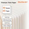 Shuttle Art Acrylic Paint Marker Journal – 30 Sheets 3.94×3.94 Watercolor Journal with 140LB (300 GSM) Watercolor Paper for Acrylic Markers & Watercolor(5.51×5.51 in)