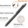 Shuttle Art 4 in 1 Multicolor Pen, 2 Pack Retractable Ballpoint Pens with 1.0mm Black Blue Red Ink and 0.5mm Mechanical Pencil, Multifunction Pens Gift Set for Writing Note Taking School Office Home