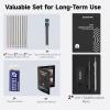 Shuttle Art 4 in 1 Multicolor Pen, 2 Pack Retractable Ballpoint Pens with 1.0mm Black Blue Red Ink and 0.5mm Mechanical Pencil, Multifunction Pens Gift Set for Writing Note Taking School Office Home