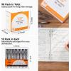 Shuttle Art Black Gel Pens, Ink Glide Series 90 Pack Retractable 0.5mm Fine Point Rollerball Gel Ink Pens Bulk Set Quick Drying Smooth Writing with Grip for Journaling Note Taking Office School Home(90)