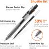 Shuttle Art Black Gel Pens, Ink Glide Series 90 Pack Retractable 0.5mm Fine Point Rollerball Gel Ink Pens Bulk Set Quick Drying Smooth Writing with Grip for Journaling Note Taking Office School Home(90)