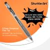 Shuttle Art Black Gel Pens, Ink Glide Series 90 Pack Retractable 0.5mm Fine Point Rollerball Gel Ink Pens Bulk Set Quick Drying Smooth Writing with Grip for Journaling Note Taking Office School Home(90)