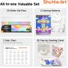 Shuttle Art Glitter Gel Pens, 24 Vibrant Sparkle Retractable Glitter Colored Gel Pens Set 1.0mm Bold Point Smooth Writing for Adults Coloring Books Drawing Doodling Scrapbooking Journaling