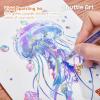 Shuttle Art Glitter Gel Pens, 24 Vibrant Sparkle Retractable Glitter Colored Gel Pens Set 1.0mm Bold Point Smooth Writing for Adults Coloring Books Drawing Doodling Scrapbooking Journaling