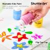 Shuttle Art Washable Finger Paint Set, 15 Colors (2 fl oz) Toddler Paint, Non-Toxic Finger Painting for Toddlers, Kids Arts and Crafts