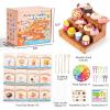 Shuttle Art Air Dry Clay for Kids – Cake Time, 52 PCS Modeling Clay Kit with Sculpting Tools and Tutorials, Safe & Non-Sticky, Craft Gifts for Boys & Girls(Food Store)