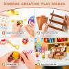Shuttle Art Air Dry Clay for Kids – Cake Time, 52 PCS Modeling Clay Kit with Sculpting Tools and Tutorials, Safe & Non-Sticky, Craft Gifts for Boys & Girls(Food Store)