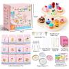 Shuttle Art Air Dry Clay for Kids – Cake Time, 52 PCS Modeling Clay Kit with Sculpting Tools and Tutorials, Safe & Non-Sticky, Craft Gifts for Boys & Girls(Cake Time)