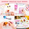 Shuttle Art Air Dry Clay for Kids – Cake Time, 52 PCS Modeling Clay Kit with Sculpting Tools and Tutorials, Safe & Non-Sticky, Craft Gifts for Boys & Girls(Cake Time)