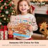Shuttle Art Air Dry Clay for Kids – Cake Time, 52 PCS Modeling Clay Kit with Sculpting Tools and Tutorials, Safe & Non-Sticky, Craft Gifts for Boys & Girls(Food Store)