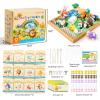 Shuttle Art Air Dry Clay for Kids – Cake Time, 52 PCS Modeling Clay Kit with Sculpting Tools and Tutorials, Safe & Non-Sticky, Craft Gifts for Boys & Girls(Zoo Town)