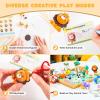 Shuttle Art Air Dry Clay for Kids – Cake Time, 52 PCS Modeling Clay Kit with Sculpting Tools and Tutorials, Safe & Non-Sticky, Craft Gifts for Boys & Girls(Zoo Town)