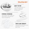 Shuttle Art Titanium White Acrylic Paint Set, 2×69oz/2040ml Large Capacity Pump Bottles with Covers, High Coverage, Fast Drying Non-Toxic Art Paint for Artists, Students, Kids & Multi-Surface