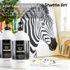 Shuttle Art Titanium White Acrylic Paint Set, 2×69oz/2040ml Large Capacity Pump Bottles with Covers, High Coverage, Fast Drying Non-Toxic Art Paint for Artists, Students, Kids & Multi-Surface