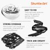 Shuttle Art Titanium White & Black Acrylic Paint Set, 2×69oz/2040ml Large Capacity Pump Bottles with Covers, High Coverage, Fast Drying Non-Toxic Art Paint for Artists, Students, Kids & DIY Crafts