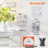Shuttle Art School & Work Supplies Bundle, 70 Pack Black Retractable Gel Pens + 60 Pack Black Retractable Gel Pen Refills 0.7mm Fine Point for Writing Journaling Taking Notes School Office Home