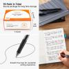 Shuttle Art School & Work Supplies Bundle, 70 Pack Black Retractable Gel Pens + 60 Pack Black Retractable Gel Pen Refills 0.7mm Fine Point for Writing Journaling Taking Notes School Office Home