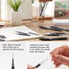 Shuttle Art School & Work Supplies Bundle, 70 Pack Black Retractable Gel Pens + 60 Pack Black Retractable Gel Pen Refills 0.7mm Fine Point for Writing Journaling Taking Notes School Office Home
