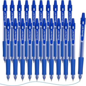 Shuttle Art Red Gel Pens, 40 Pack Retractable 0.7mm Medium Point Rollerball Red Ink Pens Smooth Writing with Comfortable Grip for Writing Journaling Taking Notes Office School Home(Blue)