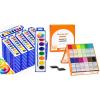Shuttle Art 8 Colors Watercolor Paint Set Bundle – 60 Pack 8 Colors Watercolor Paint Set Bulk + 312 Pack Washable Super Tips Markers