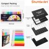 Shuttle Art Colored Gel Pens Bundle, 30 Vibrant Colored Journal Pens + 24 Pastel Tone Colors Cute Journal Pens 0.6mm for Adult Coloring Writing Drawing Journaling Note Taking School Office Home