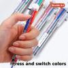 Shuttle Art School & Work Supplies Bundle,9 Bright Colors Sticky Notes + 23 Pack 6-in-1 0.7mm Retractable Ballpoint Pens