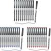 Shuttle Art School & Work Supplies Bundle, 30 Pack(10 black 10 blue 10 red) Liquid Ink Rollerball Pens, 0.5mm Extra Fine Point, Quick Drying for Writing Journaling Taking Notes