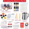 Candle Making Kit, Shuttle Art Candle Making Supplies for Adults, Complete DIY Beginners Set Including 3 LB Soy Wax, Fragrance Oil, Candle Dye, Wicks, Tins, Melting Pot, Gift Wrapping Paper and More