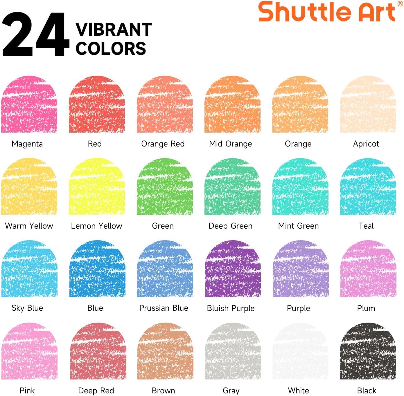 image:imageShuttle Art 960 Crayons Bulk Set Bundle 960 Count 40 Boxes of 24 Assorted Colors 40 Pack 8 Colors Watercolor Paint Set Bulk