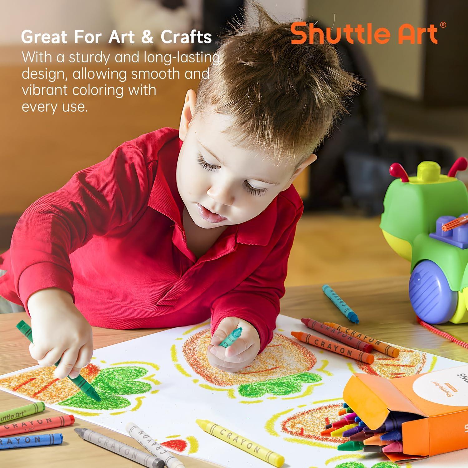 image:imageShuttle Art 960 Crayons Bulk Set Bundle 960 Count 40 Boxes of 24 Assorted Colors 40 Pack 8 Colors Watercolor Paint Set Bulk