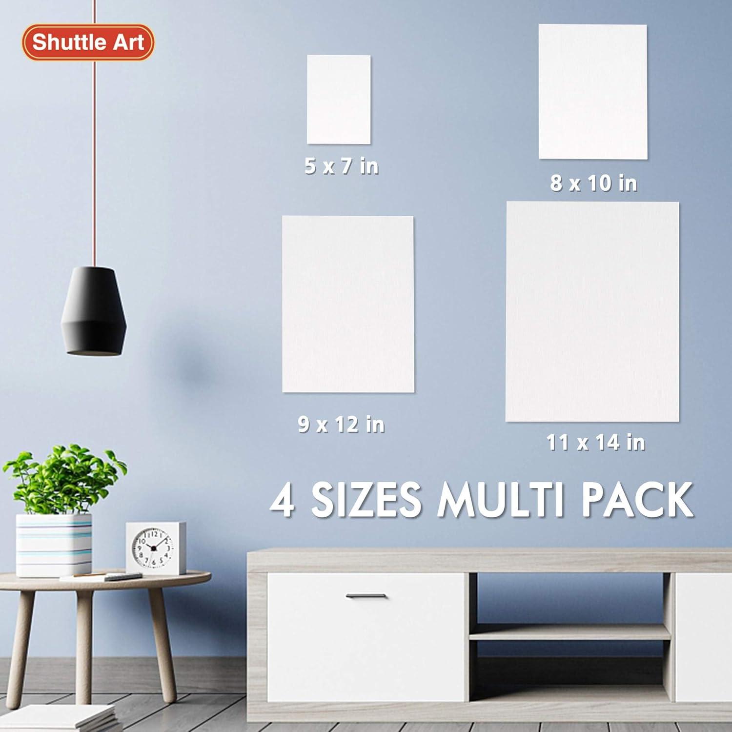 image:imageShuttle Art Acrylic Painting Bundle Set for 66 Colors Acrylic Paint in Tubes 22ml074oz 36 Multi Pack Painting Canvas Panels