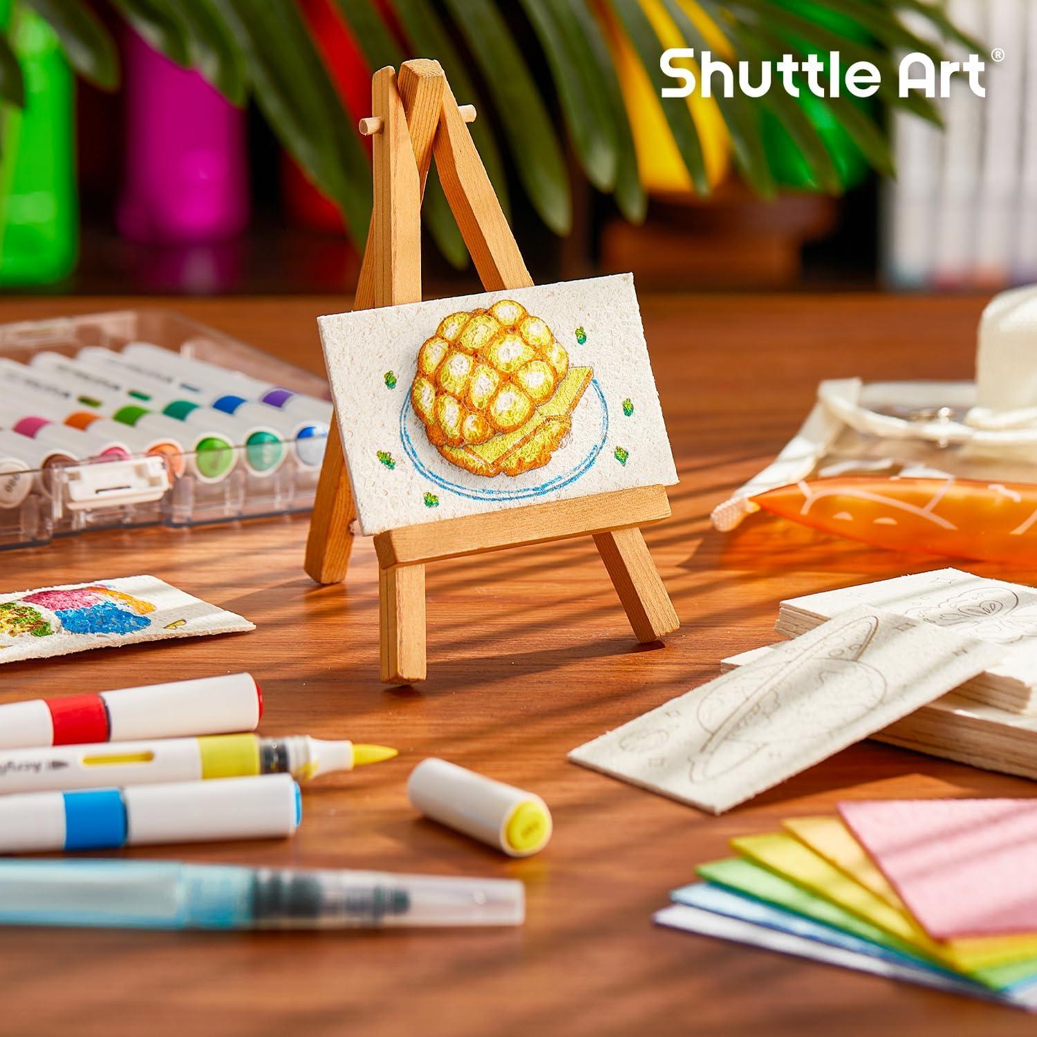 image:imageShuttle Art Magic Foam Texture Painting Set for 44pcs with 12 Markers 68pcs Magical 3D Effect Texture Painting Kit