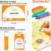 Shuttle Art 960 Crayons Bulk Set Bundle – 960 Count 40 Boxes of 24 Assorted Colors + 40 Pack 8 Colors Watercolor Paint Set Bulk
