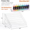 Shuttle Art Acrylic Paint Organizer, 7 Layers Clear Storage Rack, Snap On Organizer for Acrylic Paint, Oil Paints, Nail Polish and Craft Supplies