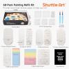Shuttle Art Magic Foam Texture Painting Set for 44pcs with 12 Markers + 68pcs, Magical 3D Effect Texture Painting Kit